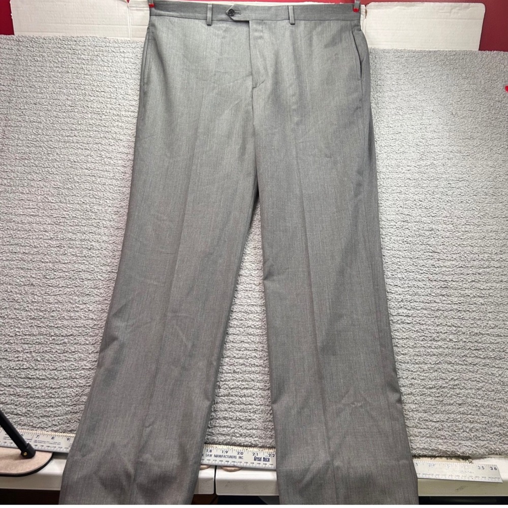 Brooks Brothers Madison Fit Dress Pants Grey W38 L32 Preppy Luxury Professional